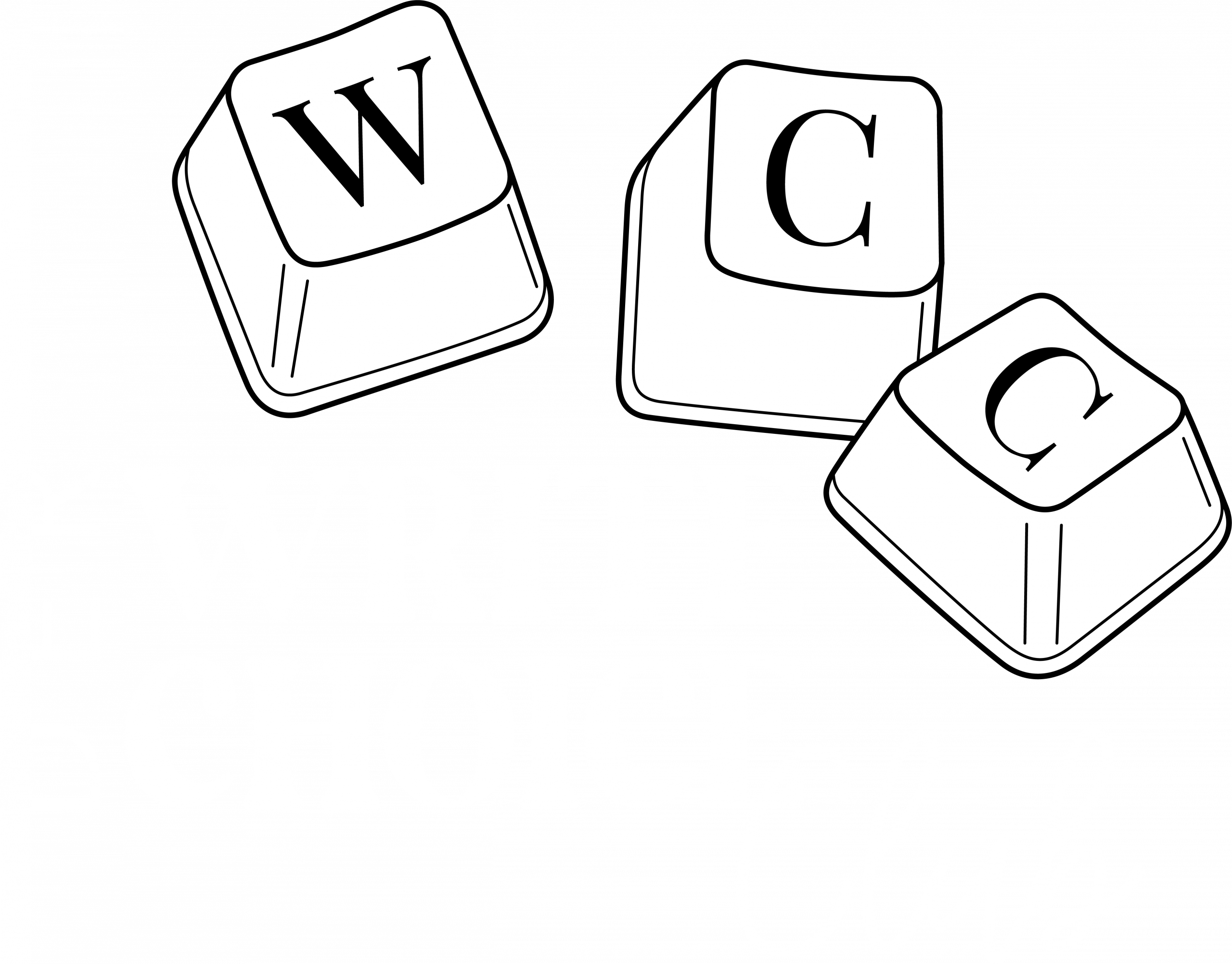 Write Choice Club Bildmarke weiß: Logo für den Schreib- und Buchmarketing-Club für Autor:innen, die gelesen werden wollen